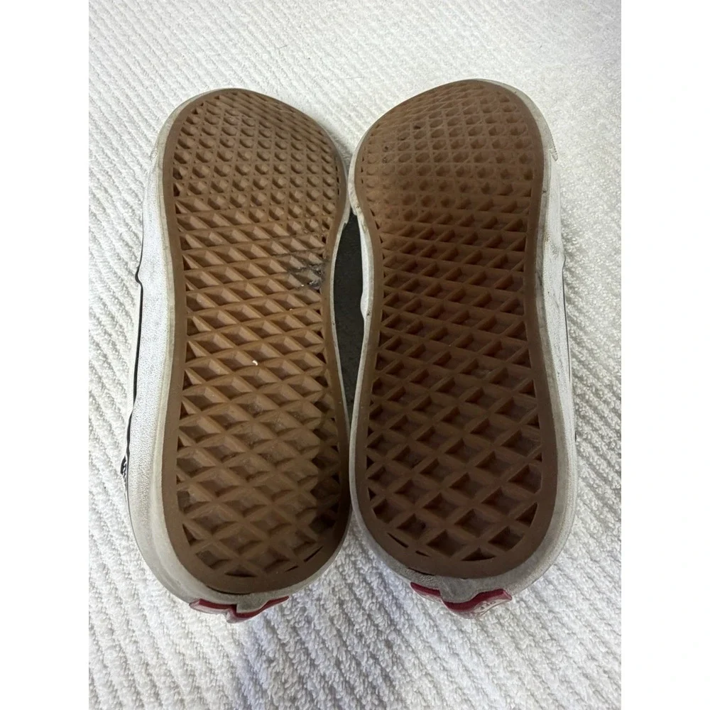 VANS Checkerboard Slip-On Canvas Shoes Black White Comfort Men's US Sz 9